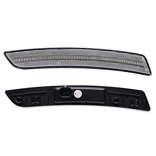 SHINEFIT LED Front Bumper Side Marker Light Compatible with 2016-2020 CT6, Clear Lens White Light Replace OEM #23345080 23345091 - Thumbnail 3