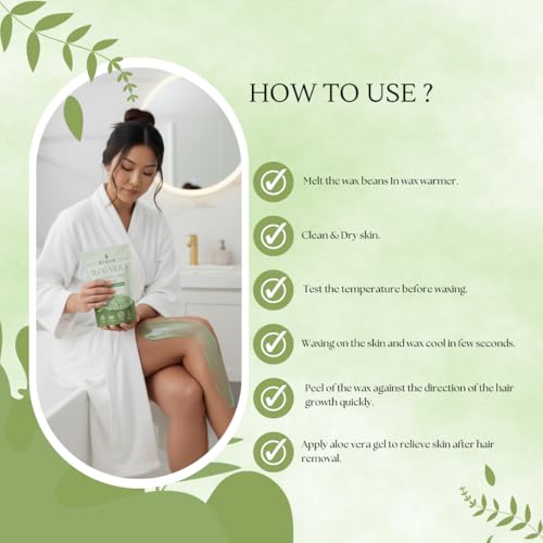 Image of Eleve Hair Removal Brazilian Wax Beans For Removing Tan, Dead Skin | For Legs, Arms, Underarms, Bikini | At Home Quick & Easy Hair Removal | For Sensitive Skin (Aloe vera)(150g)