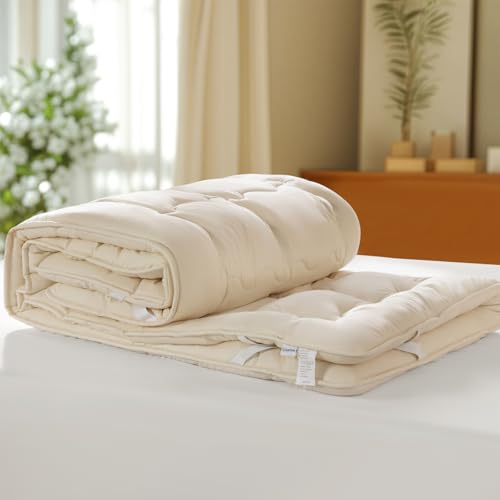 Luxury 100% Organic Wool Mattress Topper - 78"x79"