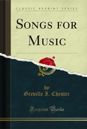 Songs for Music (Classic Reprint) (English Edition)