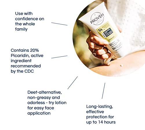 Proven Insect Repellent Lotion - Keep Mosquitoes, Ticks And Flies Off, Deet Alternative Repellent, Up To 14-Hour Protection, Great For Outdoor Camping And Hiking – 6 Ounce, Odorless Lotion #TOP2