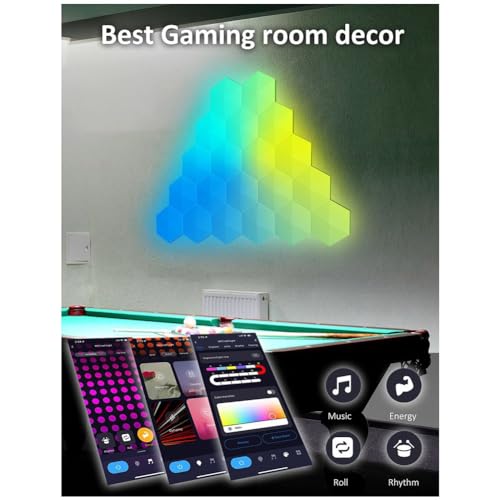 SHABD Tablero de Luz Inteligente RGB LáMpara Hexagonal de Pared 5