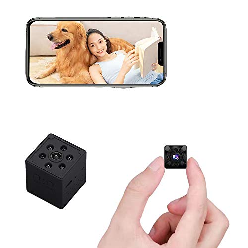 Mini Spy Camera 4K HD Wireless Hidden Camera Portable WiFi Nanny Cam with Night Vision and Motion Detection Smallest Security Surveillance Camera with Phone App for Indoor/Home/Apartment/Office