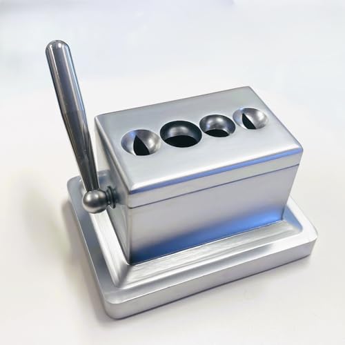 EWT Quad Table Cigar Cutter, Brushed Finish, for 52 and 60 Ring Gauge