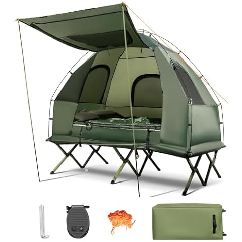TANGZON 1/2 Person Foldable Camping Tent with Bedding Set Cover