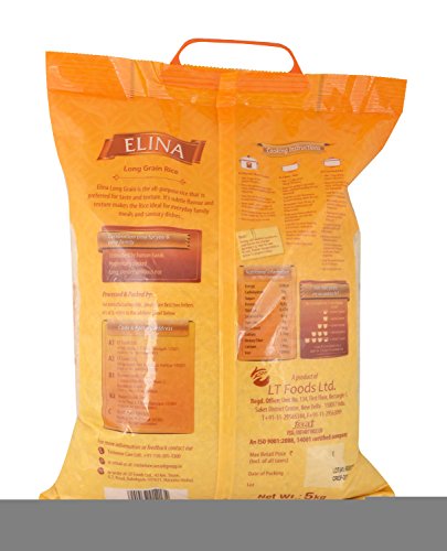 Image of Elina Long Grain Rice, 5kg