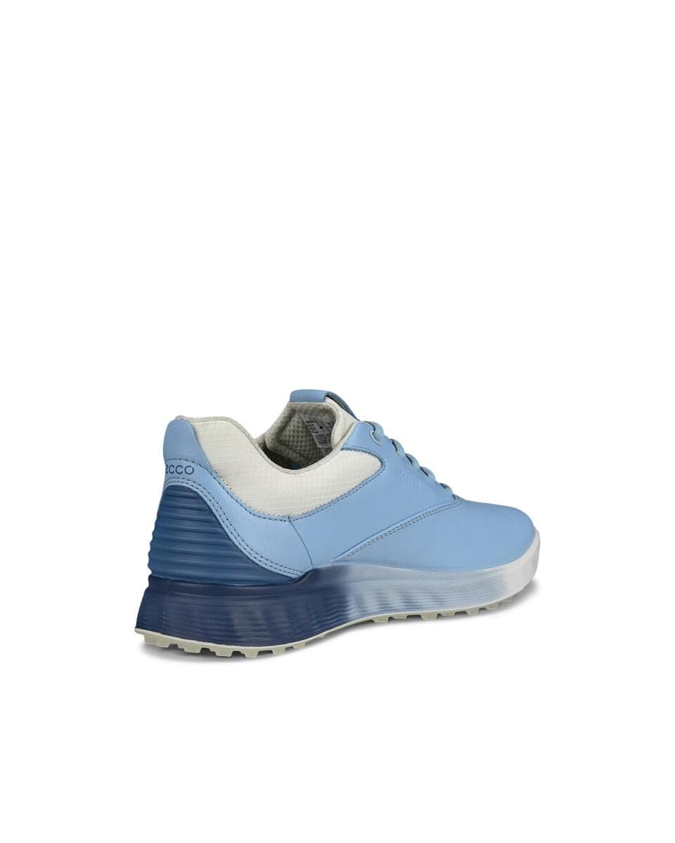 ECCO Women's S-Three Gore-TEX Waterproof Golf Shoe, Bluebell/Retro Blue, 8-8.5