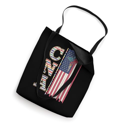 Patriotic USA Flag CNA Nursing Certified Nurse Assistant Tote Bag