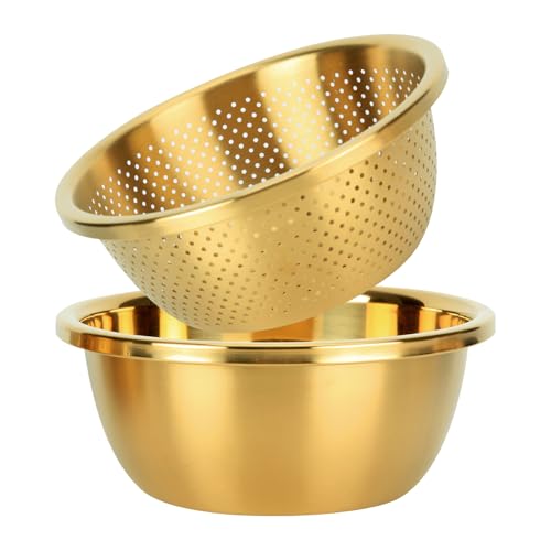 Snailhouse Colander with Mixing Bowl, 2QT...