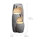 Teamson Home Garten Outdoor Brunnen Moderner 3-stufiger Kaskaden-Urnenbrunnen mit LED-Lichtern, Einstellbarer Fluss, graues Steinoptik-Finish