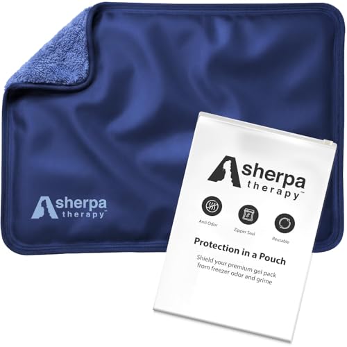 Image of Large Hot and Cold Flexible Gel Ice Packs for Injuries Reusable, Cold Packs for Injuries Reusable Ice Packs, Soft Ice Pack for Back Cold Compress - 11.5 inch x 14.5 inch - Blue