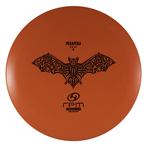 RPM Discs Pekapeka Atomic Plastic | Fairway Driver Golf Disc | Beginner Friendly Disc Golf Driver [Stamp Color & Weight May Vary] (Orange)