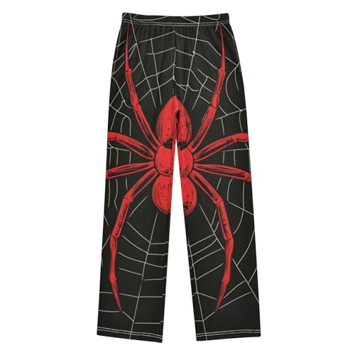 Pajama Pants Red Spider Hanging Long Sleep Pants Lounge Bottoms