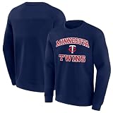 Outerstuff MLB Kids Youth 8-20 Official City Headline Arch Logo Fleece Lined Crewneck Sweatshirt (US, Numeric, Size: 14-16, Regular, Minnesota Twins - Navy)