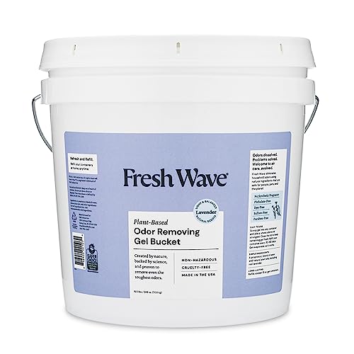 Fresh Wave Odor Removing Gel Bucket, 15.5 lb. (248 oz.) | Lavender Scent Refill | Odor Absorbers for Home | Safer Odor Relief | Natural Plant-Based Odor Eliminator | For Cooking, Trash & Pets