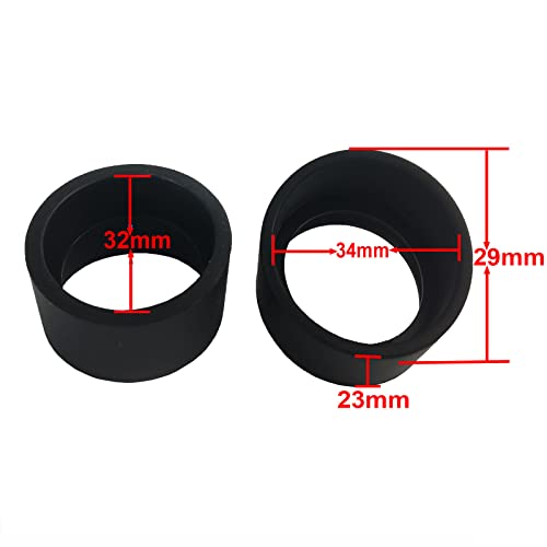 Image of 2 pcs /Set 34mm Diameter Rubber Eyepiece Cover Eyeguards Eye Shields Protection Stereo Microscope Telescope Monocular Binocular (Package 1)