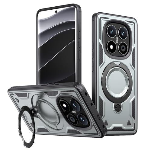 Coque Xiaomi Redmi Note 15 Pro 5G de qualité militaire grise et magnétique