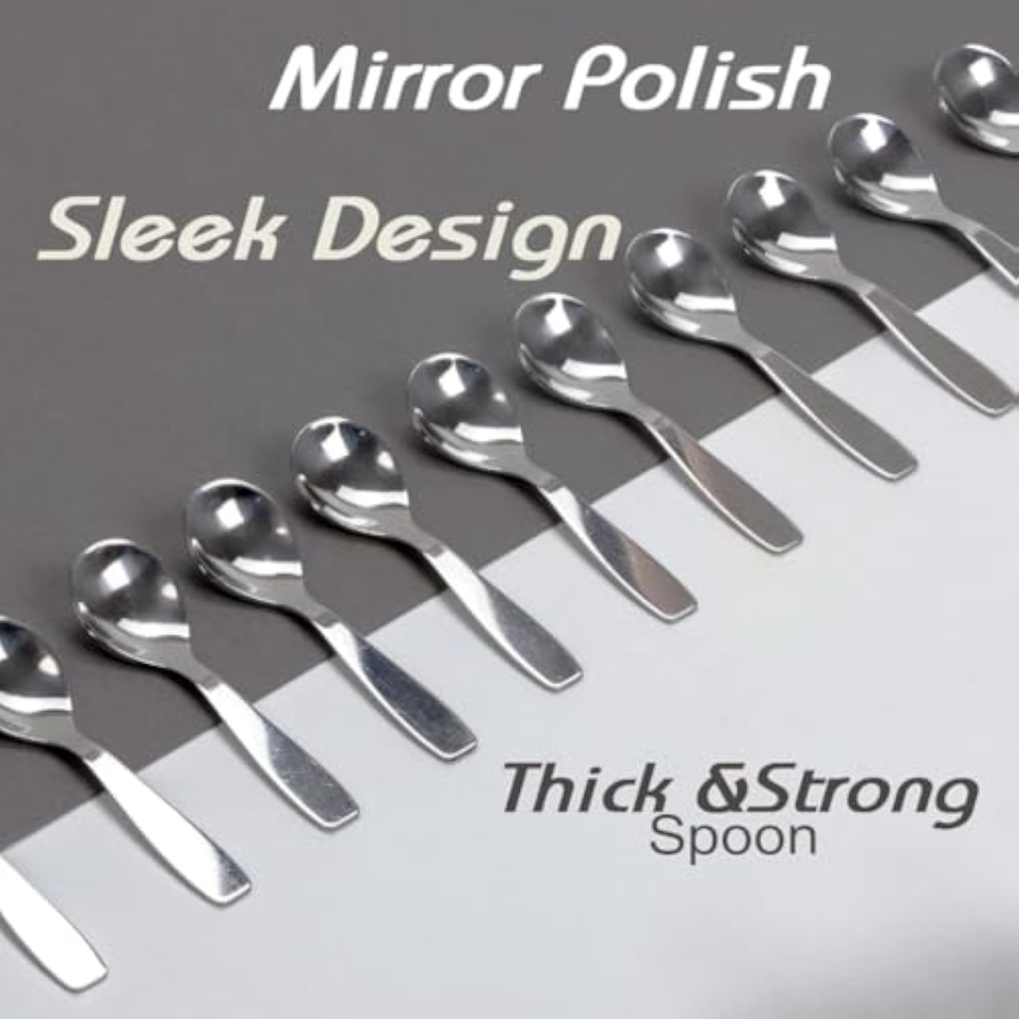 Stainless Steel Small Spoons Set, 6 Pieces