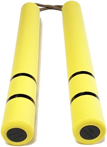 Rubber Nunchaku Karate Stick Yellow