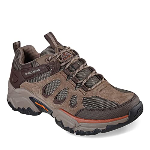 Skechers Masculino, ajuste relaxado: Terraform - Selvin tênis de caminhada, Cinza-escuro, 7