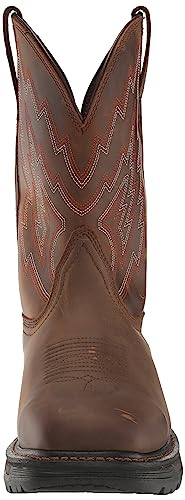 Ariat BMVY9 Mens Big Rig Waterproof Work Boot Dark Brown/Distressed Brown 12 X-Wide