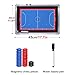 Futsal Tactic Board, Magnetic Soccer Coaching Board with Tactics Magnets and Water-Based Pen, Writable and Erasable, for Teaching Instruction