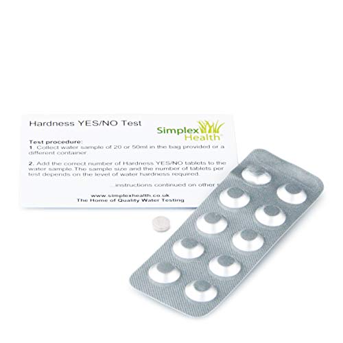 SimplexHealth Total Hardness Water Test YES/NO (10 Tablets) Water Softener Test kit