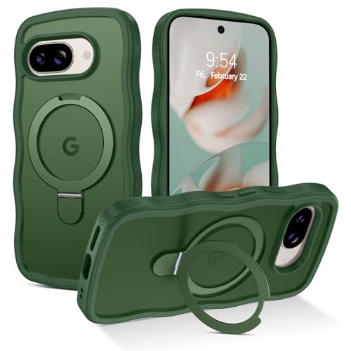 Coque Pixel 9A antichoc avec anneau support compatible MagSafe