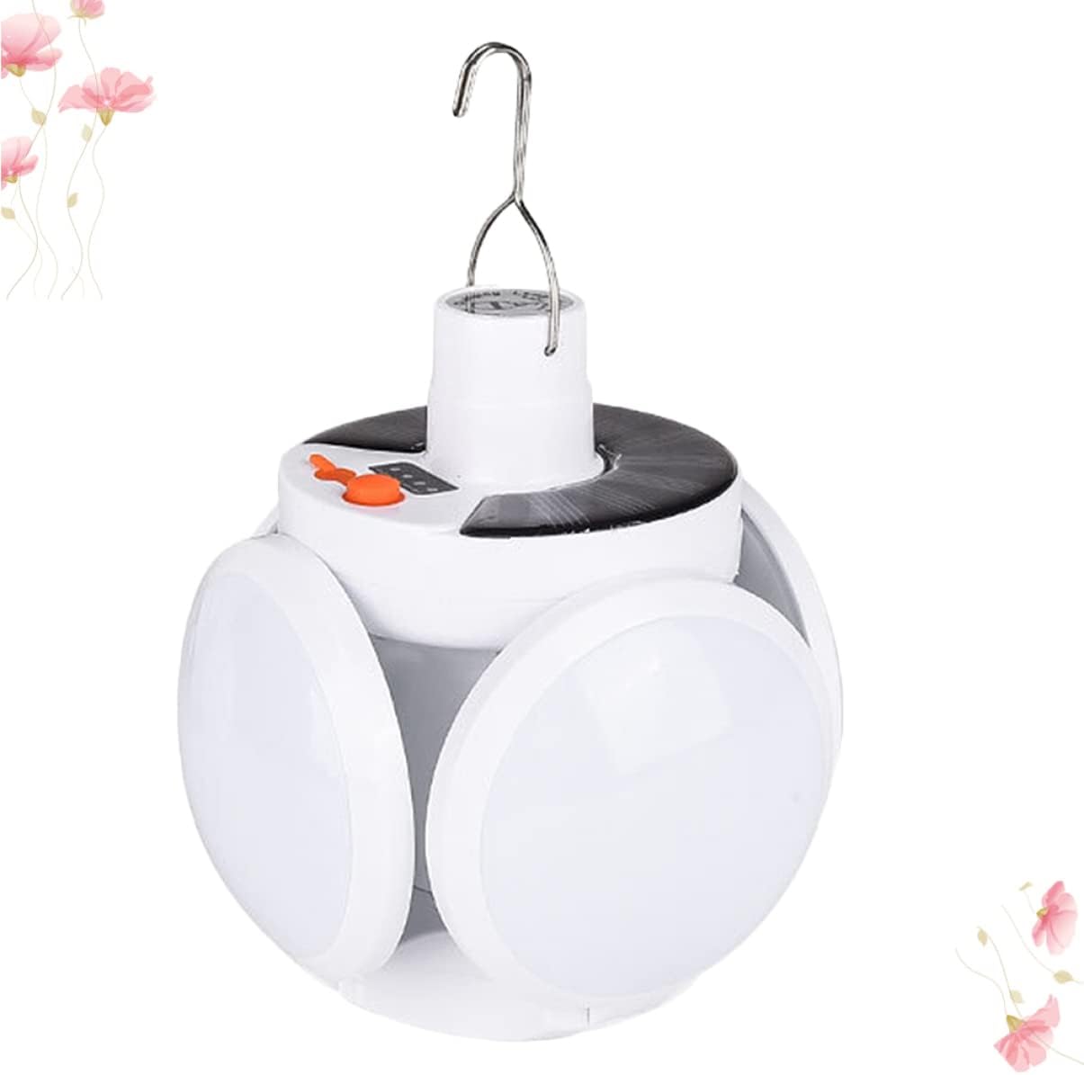 Camping Lantern, 3pcs Portable Outdoor Metal Foldable Lamp Market Tent Powered for Bulb Solar Color Light Assorted Dawn