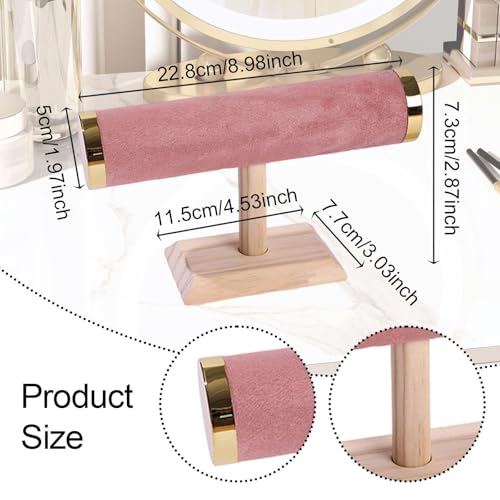 Image of Jewelry Storage Display Stand for Bangles Bracelets Watches (1 Roll T Pink W)