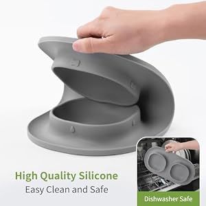 Dog Food Water Bowls for Puppy - Small Medium Dogs Feeder Bowl Mat No-Spill and Non-Skid Dog Dish Pet Feeding Station,Grey Dog Food Water Bowls for Puppy – Small Medium Dogs Feeder Bowl Mat No-Spill and Non-Skid Dog Dish Pet Feeding Station,Grey