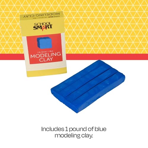 Pasta para modelar suave color azul intenso School Smart de 0,5 kg 5