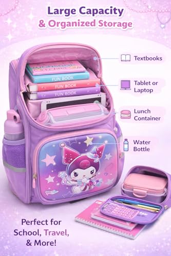 Image of ๐ช๐ข๐ข๐ ๐ญ๐ฌ School Bag for Girls, Stylish ๐ช๐ฎ๐๐ฒ๐ฟ-๐ฅ๐ฒ๐๐ถ๐๐๐ฎ๐ป๐ School Backpacks for ๐๐ถ๐ฟ๐น๐ & ๐๐ผ๐๐, Unisex ๐ญ๐ด ๐๐ป๐ฐ๐ต๐ฒ๐ Large Tution & College Backpack Burden Relief Men & Women