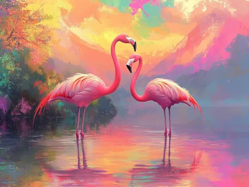 Pintura por numeros adultos con pinceles kit antiestres de manualidades de 50x60cm