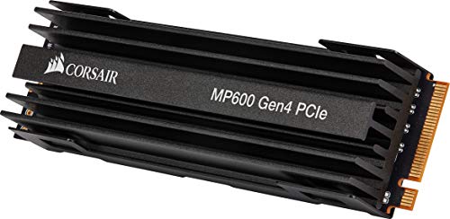 Corsair Force Mp600, Unità Ssd M.2 Nvme Pci-E X4 Gen4 da 2Tb, Velocità Lettura e Scrittura Sequenziale Fino a 4.950 MB/S e 4.250 MB/S, Nero