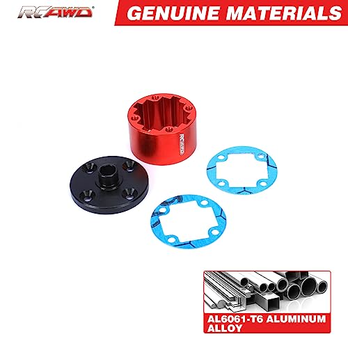 RCAWD Aluminum ARRMA 6s DIFF CASE (29MM) for Arrma 1/7 1/8 Kraton Outcast Talion Mojave EXB extreme basher cars hopup upgrades parts(Red) - Image 3
