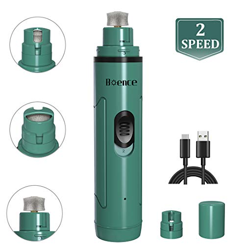 Boence Dog Nail Grinder 2 Speed Electric Pet Nail Grinder Low Noise Safe