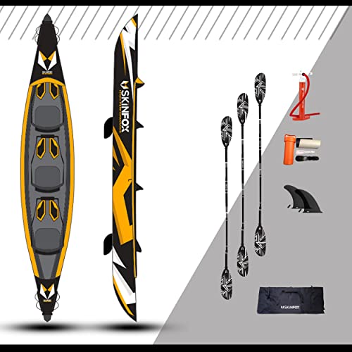 SKINFOX Kayak Kayak 3 - Babero de canoa (490 x 85 cm), color naranja Cover