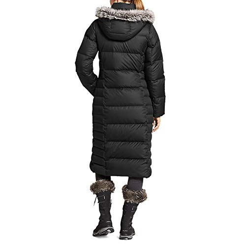 Eddie Bauer Women's Lodge Down Duffle Coat, Black Small