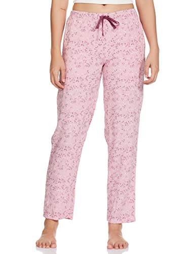 Image of Van Heusen Women's Printed Lounge Pants | Drawstrings & Side Pockets | Ultra Soft Fabric | Relaxed Fit | At home pyjamas | Everyday Comfort | Printed | Style 55306 | Available in Pack of 1 & 2