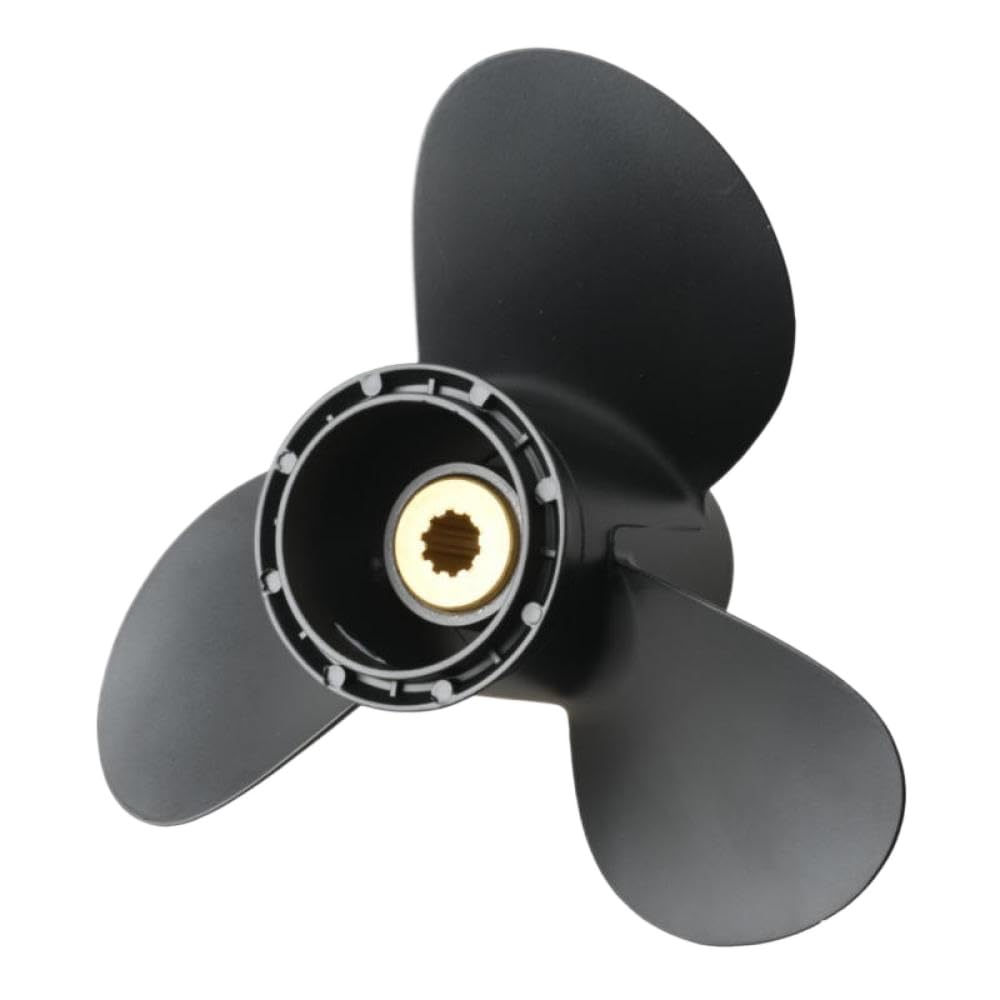 9 1/4x10 Elabora di Alluminio 3 per Motori fuoribordo da 8 a 20 CV compatibili con Motore a 10 Spline