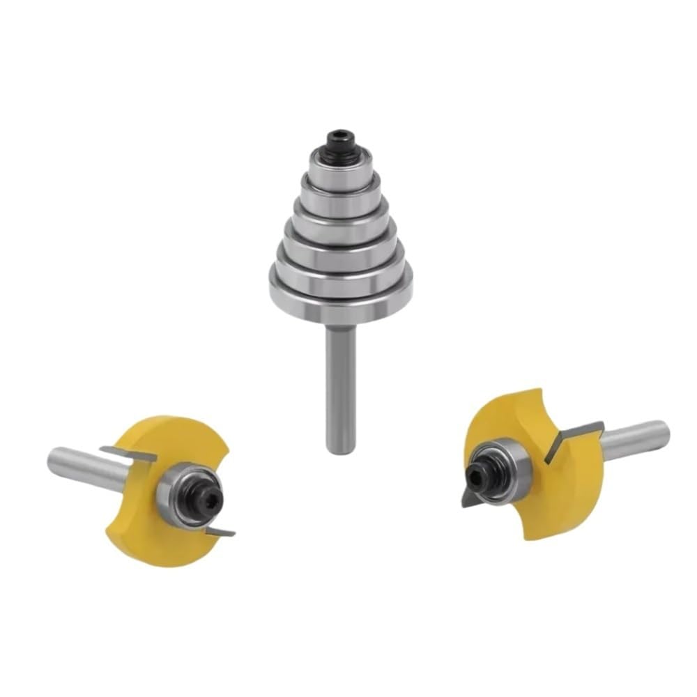 3 Pièces/Jeu Carbure Cimenté Tenon Couteau 6 Roulements Réglables Kit