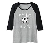 Photo Gallery donna giocare come una ragazza divertente soccer player teen tween ragazza kid mom maglia con maniche raglan Photo Gallery donna giocare come una ragazza divertente soccer player teen tween ragazza kid mom maglia con maniche raglan