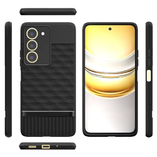 Image of Shockproof Case for Realme 14x 5G / P3x 5G / Narzo 80x 5G / 80 Lite 5G | Full Camera Protection | TPU Flexible Back Cover for Realme 14x 5G / P3x 5G / Narzo 80x 5G / 80 Lite 5G (Matte Black)