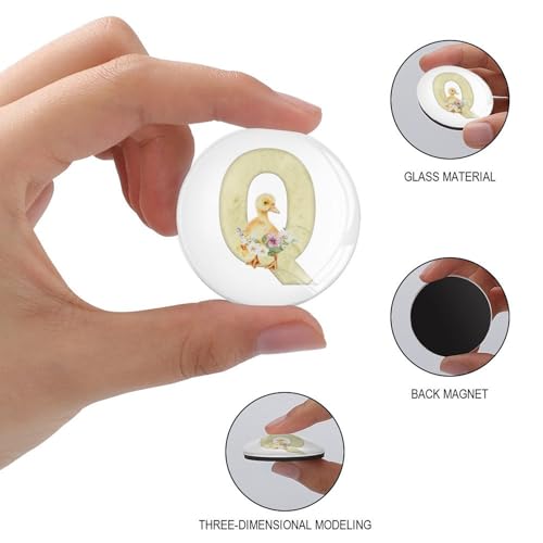 Aimants amusants initiale Q en verre pour offrir à un proche - 3
