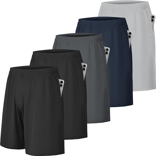CE’ CERDR Mens Athletic Workout Shorts with Pockets and Elastic Waistband Quick Dry Activewear
