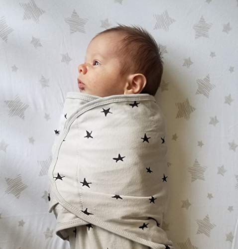 Adjustable Swaddle Blanket Infant Baby Wrap Set 3 Pack Grey And Black 0-3 Months #TOP5