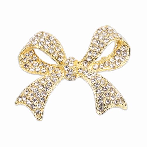 Broche nœud en strass pour illuminer vos tenues de soirée et mariages