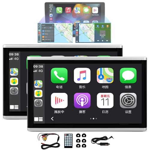 Listarsw 10.1' Auto-Kopfstützenmonitor (2er-Pack Schwarz)