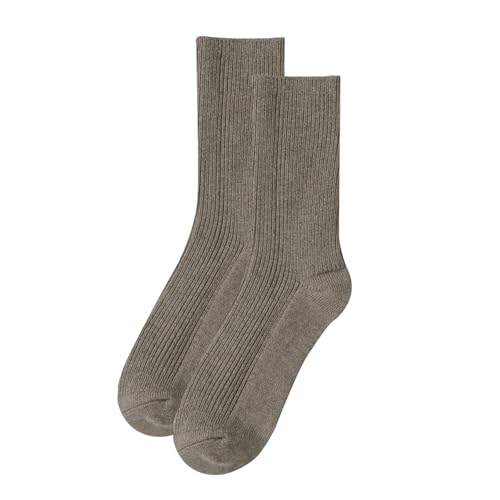 Image of MELUSA Wool Cashmere Socks for Women, Super Soft Warm Cozy Winter Gift Crew Socks